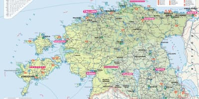 Turizm xəritəsi Estoniya